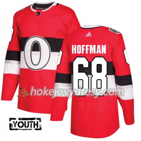 Dětské Hokejový Dres Ottawa Senators Mike Hoffman 68 Červená 2017-2018 Adidas Classic Authentic